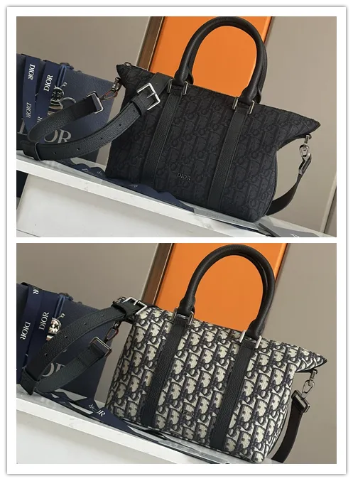 Dior Weekender Tote Bag Oblique Jacquard  size:31×18×12cm #B54052