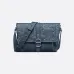 Medium Dior Daily Messenger Bag with Flap Navy Blue Dior size:28×18×9.5cm #B53847