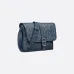 Medium Dior Daily Messenger Bag with Flap Navy Blue Dior size:28×18×9.5cm #B53847
