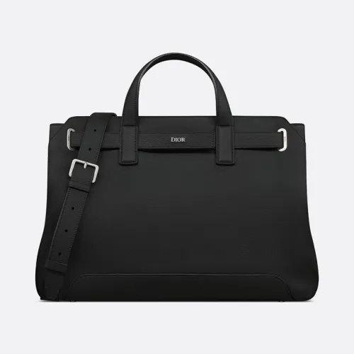 Medium Dior Normandie Tote Bag Black Dior Icons Calfskin size:42×27.5×17cm #B53493