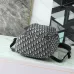 Rider Soft Zipped Backpack Dior Oblique Jacquard and Blue Grained Calfskin size:32×46×7cm #B54012