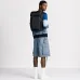 Rider Soft Zipped Backpack Dior Oblique Jacquard and Blue Grained Calfskin size:32×46×7cm #B54012