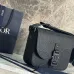 Saddle Triple Pouch Navy Blue Dior Gravity Outline Leather size:23×18×6cm #B54063