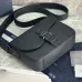 Saddle Triple Pouch Navy Blue Dior Gravity Outline Leather size:23×18×6cm #B54063