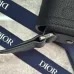 Saddle Triple Pouch Navy Blue Dior Gravity Outline Leather size:23×18×6cm #B54063