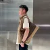 Fendi Brown And Beige FF Logo Jacquard Fabric Shoulder Bag With Leather Trims size:34×22 #B54259