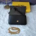 Fendi Mini handbag with flip and snap closure Pequin fabric back and flat pocket bag #999937011