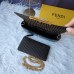 Fendi Mini handbag with flip and snap closure Pequin fabric back and flat pocket bag #999937011