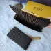 Fendi Mini handbag with flip and snap closure Pequin fabric back and flat pocket bag #999937011