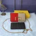 Fendi Mini handbag with flip and snap closure Pequin fabric back and flat pocket bag #999937011