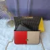 Fendi Mini handbag with flip and snap closure Pequin fabric back and flat pocket bag #999937011