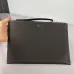 Fendi Pouch: Sleek Black Leather, Minimalist Logo, Redefining Timeless Elegance size:30×20cm #B54155