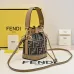 Fendi Roma Bucket Bag With Signature FF Pattern Drawstring Closure And Versatile Straps size:10×12×18cm #B54267