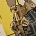 Fendi Roma Bucket Bag With Signature FF Pattern Drawstring Closure And Versatile Straps size:10×12×18cm #B54267
