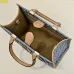 Fendi Roma Denim Tote Bag With Signature FF Pattern And Top Handles For Luxury Style Style size:24×12×23cm #B54264