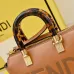 Fendi Roma Leather Handbag With Tortoise - Shell Handle And Brand Embossing For Luxury Style size:17×8×12cm #B54266