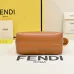 Fendi Roma Leather Handbag With Tortoise - Shell Handle And Brand Embossing For Luxury Style size:17×8×12cm #B54266