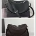 Fendi Brown/Black Grained Leather Hobo Bag with Adjustable Strap - Luxurious Women's Crossbody Shoulder Bag for Timeless Elegance #B58159