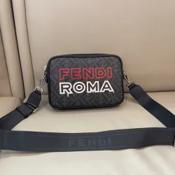 Fendi Roma Patterned Crossbody Bag With Adjustable Strap For Fashion Enthusiasts size:22×5×5cm #B54261