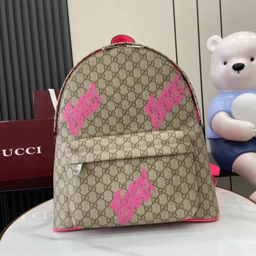 Gucci Medium backpack with print in black soft leather size:36×41×18cm #B53326