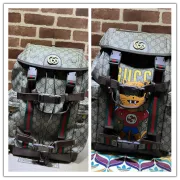 Gucci Original 690999 Backpack | Cute Cat Print GG Supreme Canvas Travel Bag #B60240 Gucci Original 690999 Backpack | Cute Cat Print GG Supreme Canvas Travel Bag #B60240