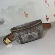 Brand G Print leather belt bag crossbody bag #99914745