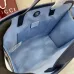 Children's printed GG tote bag in beige and blue #B52662