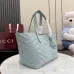Gucci 855279 GG Marmont Large Tote Bag - White / Light Blue #B60907