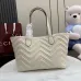 Gucci 855279 GG Marmont Large Tote Bag - White / Light Blue #B60907
