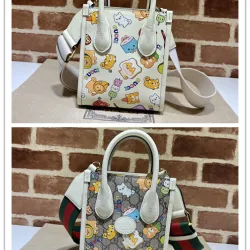Gucci Animal Print Mini Tote Bag Leather #B52658
