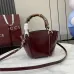 Gucci Bamboo Top Handle Bag 805832 Red 16x14x11.5cm #B62923