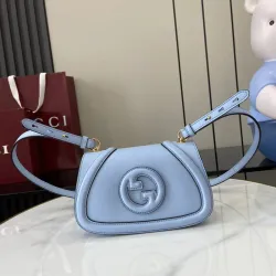 Gucci Blondie medium top handle bag in White Leather  #B52663
