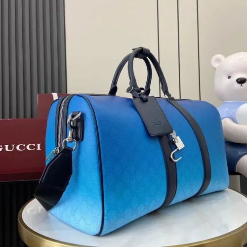 Gucci Chroma large duffle bag in gradient blue fabric #B52539