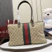 Gucci GG Canvas Handbag 866734 Beige 38.5x22.5x13cm #B62922