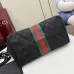 Gucci GG Canvas Web Stripe Bag 860845 Black 25x20x15cm #B62935