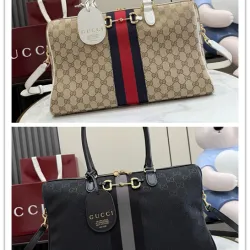  GG Canvas Web Stripe Horsebit Mini Handbag 866732 #B66559