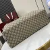 Gucci GG Emblem maxi tote bag in beige and dark brown fabric #B50893
