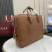 Gucci GG Emblem medium briefcase in brown leather size:40×30×6cm #B53325