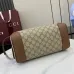 Gucci GG Emblem medium toiletry case in black fabric size:28×14×14cm #B53868
