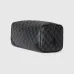 Gucci GG Emblem medium toiletry case in black fabric size:28×14×14cm #B53868