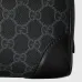 Gucci GG Emblem medium toiletry case in black fabric size:28×14×14cm #B53868