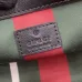 Gucci GG Emblem medium tote bag in beige and dark brown fabric  #B50894