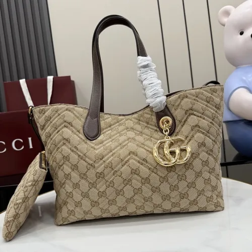 Gucci GG Marmont Quilted Canvas Tote Bag, 30 x 23 x 18 cm #B63203