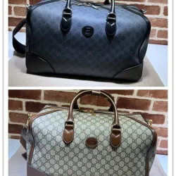 Gucci - Interlocking G canvas duffel bag size:42×26×24cm #B53631