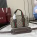 Gucci Mini GG duffle bag in beige and brown GG fabric size:20×13×13cm #B53796