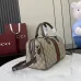 Gucci Ophidia large boston bag in beige and brown GG fabric size:25×17×14cm #B53692