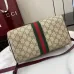 Gucci Ophidia large boston bag in beige and brown GG fabric size:25×17×14cm #B53692