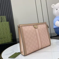 Gucci Ophidia pouch in pink canvas #B52542
