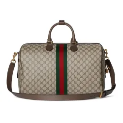 Gucci Savoy large duffle bag in black leather size:44×29×25cm #B53640