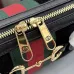 Gucci Web Stripe Horsebit Handbag 866732 Black 28x15x10cm #B62934